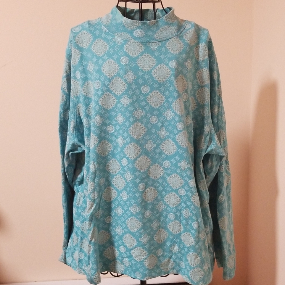 Croft & Barrow mock turtleneck shirt size 3X